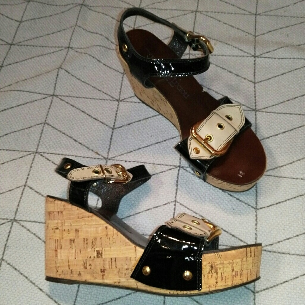 Gastone Lucioli designer Italian wedges,sandals 38